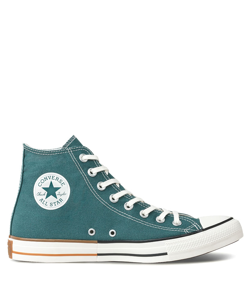 tenis all star cano alto verde